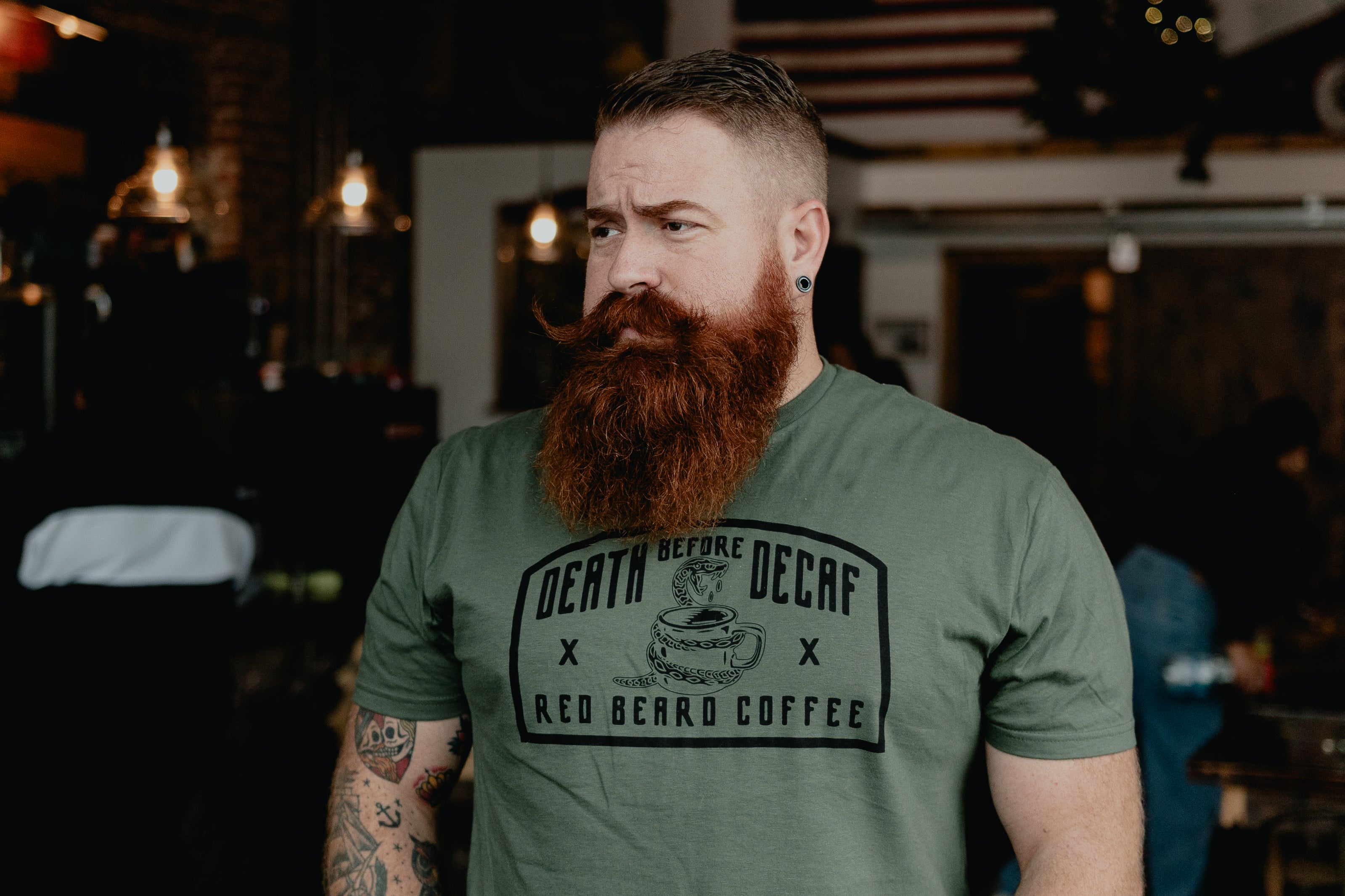 Death before decaf T-shirt.