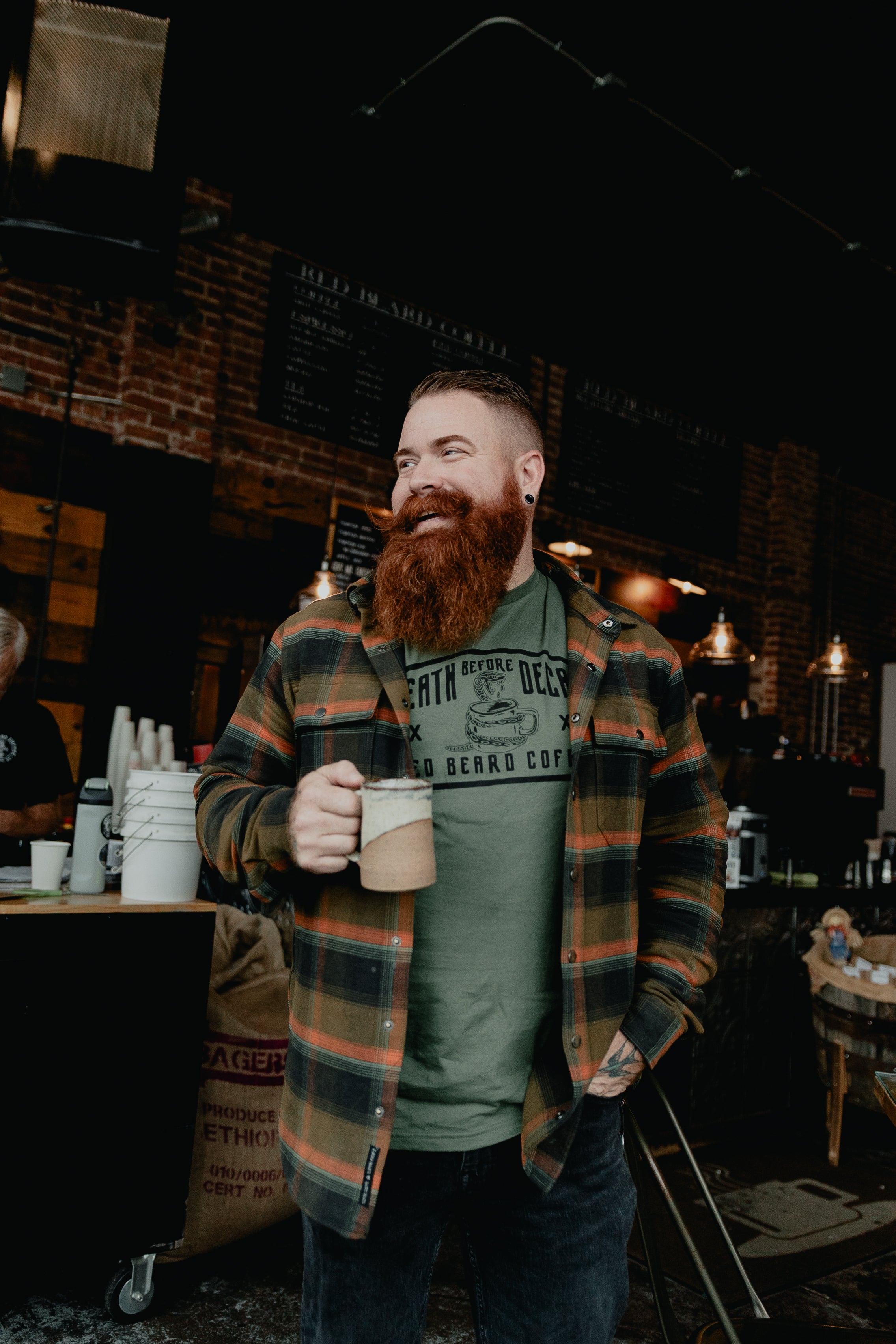 Death before decaf T-shirt.